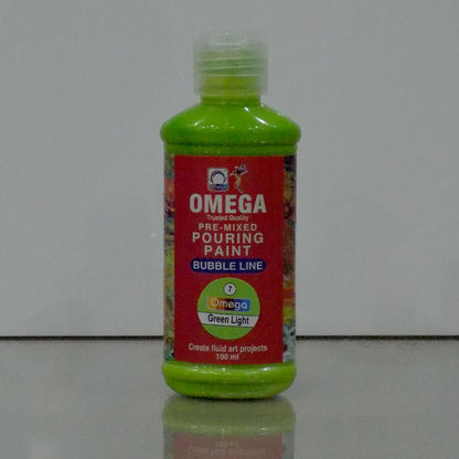 Omega Bubble Line – Vivid Pre-Mixed Pouring Paint Set 12 colors
