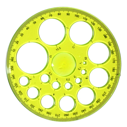 Geometry Protractor Circle Ruler - 360 Degree Measuring Template