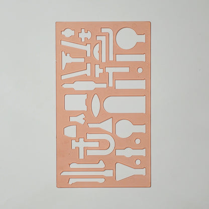 Chemistry Laboratory Stencil - Educational Tool for Students and Professionals