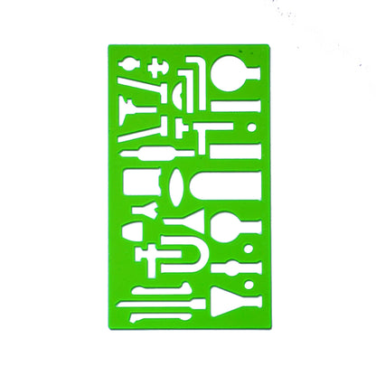Chemistry Laboratory Stencil - Educational Tool for Students and Professionals