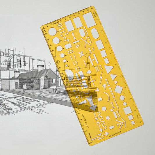 Design Stencil for Architecture & Engineering - Accurate Measurement Template