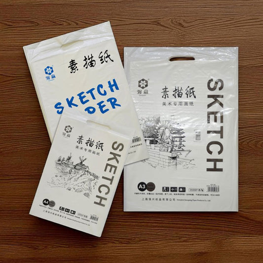 Sketch Paper Loose Sheets – Premium 160GSM Acid-Free Drawing Paper