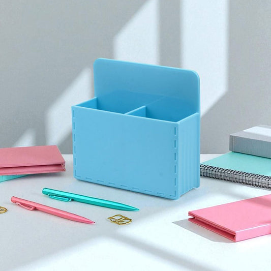 Dual-Compartment Magnetic Multipurpose Desk Organizer with Space-Saving Design
