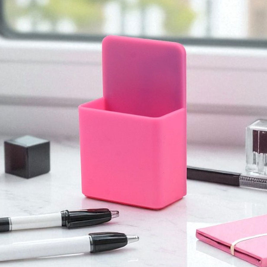 Small Dual-Compartment Magnetic  Desk Organizer with Space-Saving