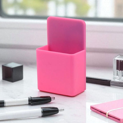 Small Dual-Compartment Magnetic  Desk Organizer with Space-Saving