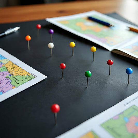 DL Office Push Pins Assorted Colors - Good Quality Push Pins for Home, School, and Office Use