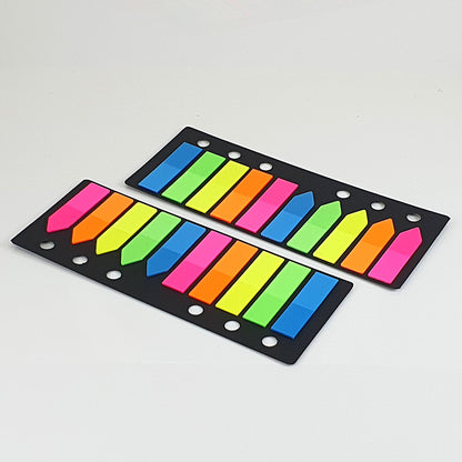Vibrant Bookmarks -  Neon Tabs with Ruler for Organising
