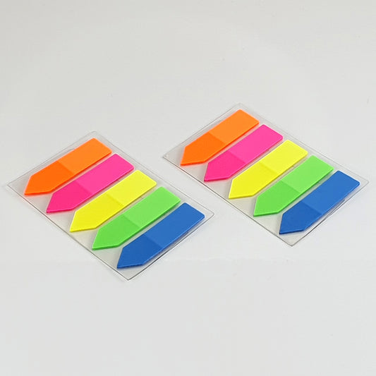 Vibrant Bookmarks -  Neon Tabs with Ruler for Organising